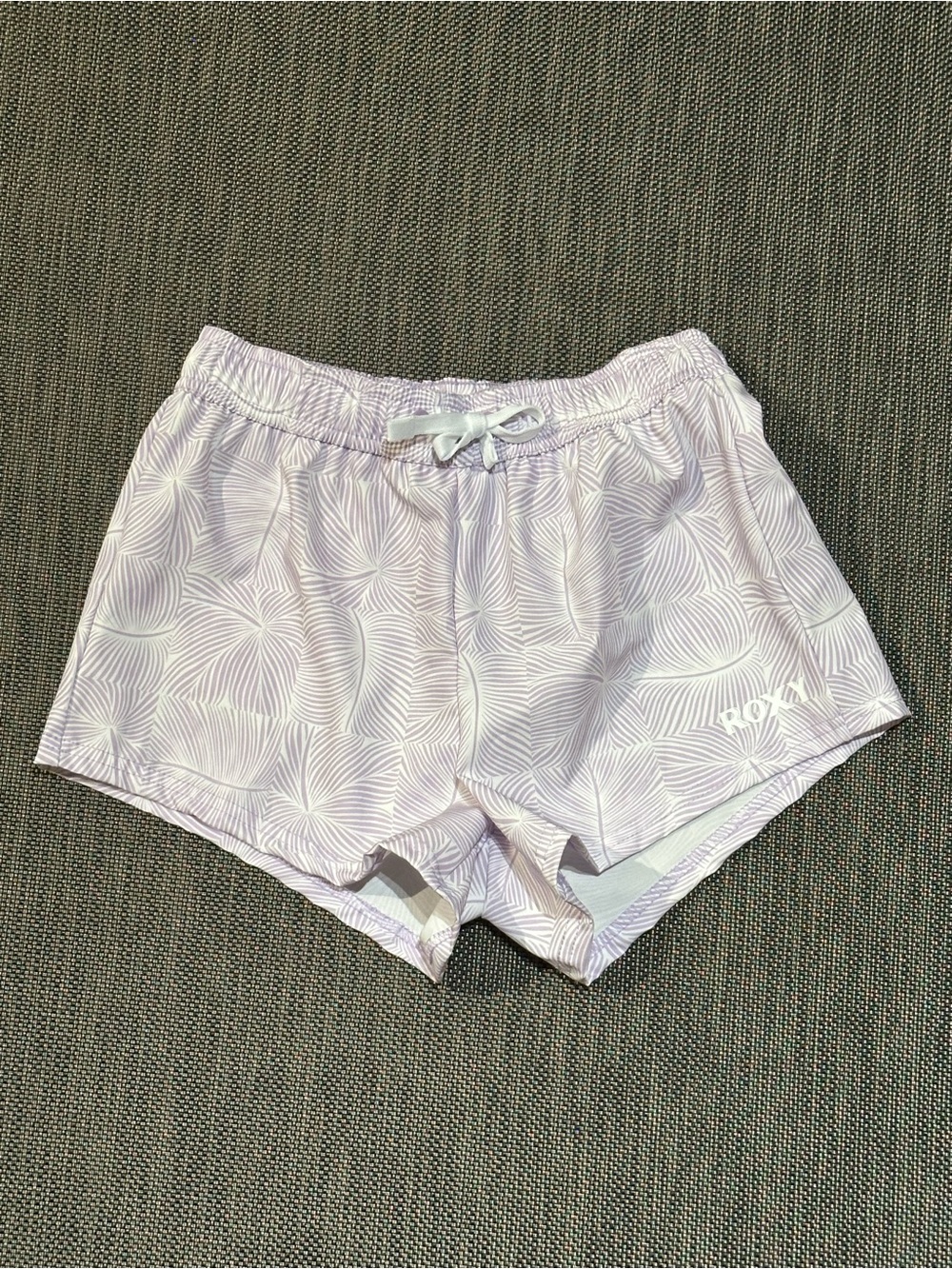 Roxy Light Lavender Patterned Girl’s Athletic Shorts